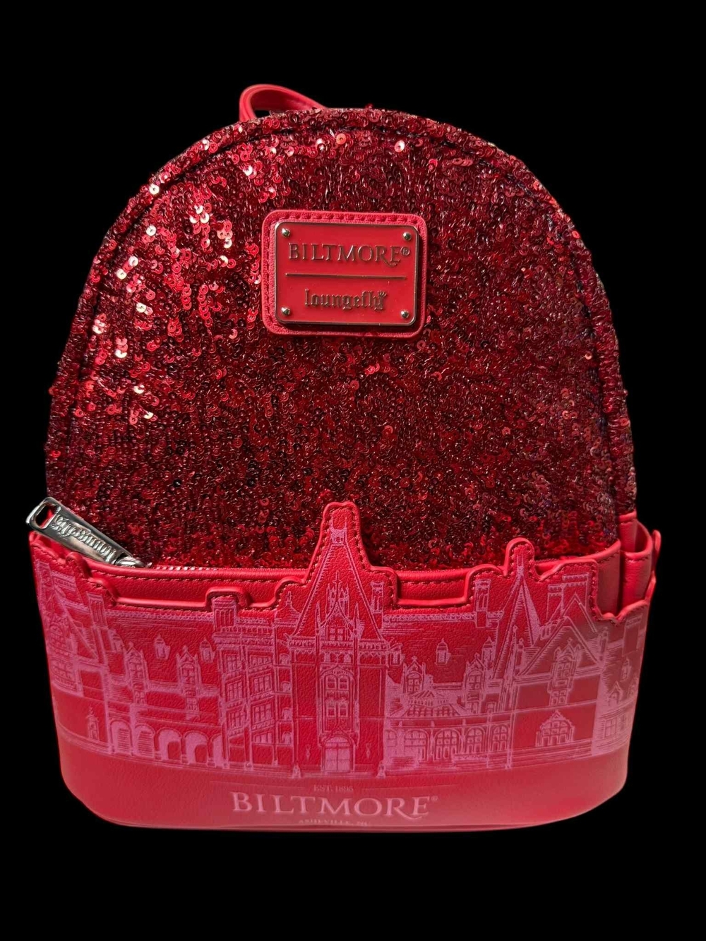 Loungefly Biltmore House Exclusive Red Sequin Mini Backpack